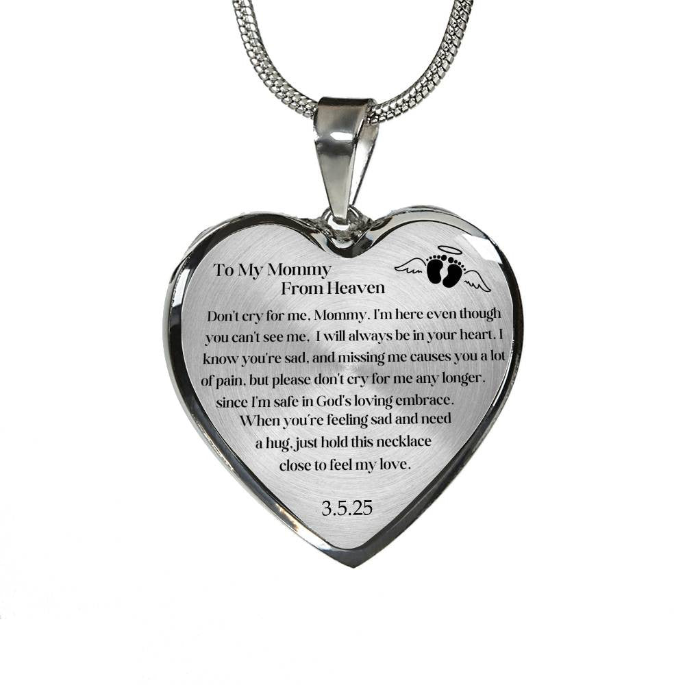 MIscarriage Baby loss necklace gift for mom-[Heartfelt Family Gift]