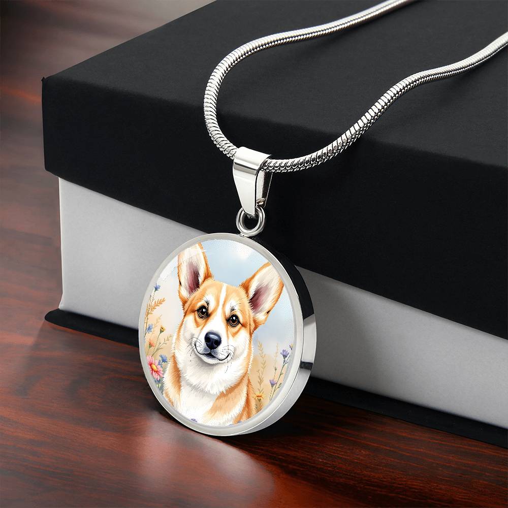 Corgi Dog Pendant Necklace