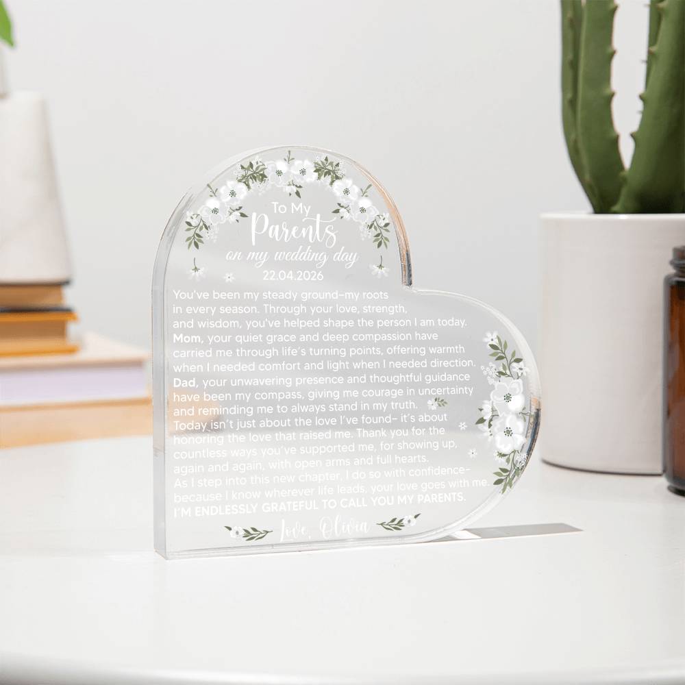 To My Parents on My Wedding Day