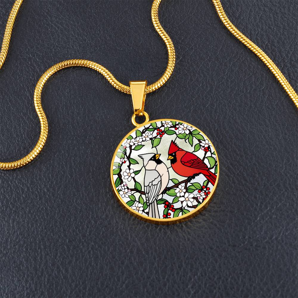 Engraved Cardinal Necklace, Silver or Gold Necklace, Personalized Bird Jewelry, Unique Gift for Bird Lovers, Custom Engraved Pendant