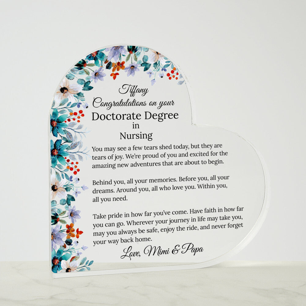 Personalized Doctorate Phd Graduation Gift