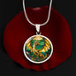 Dragon Gold Fantasy Engraved Necklace in Gold or Silver-[Heartfelt Family Gift]