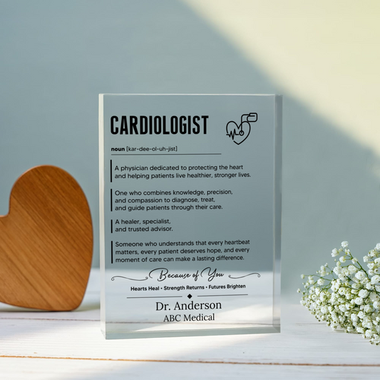 Cardiologist Doctor Appreciation Plaque