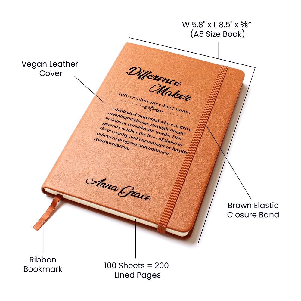 Difference Maker Personalized Journal