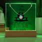 Wife from Your Grumpy Old Husband  Acrylic Bundle Love Knot Necklace Gift Set-[Heartfelt Family Gift]