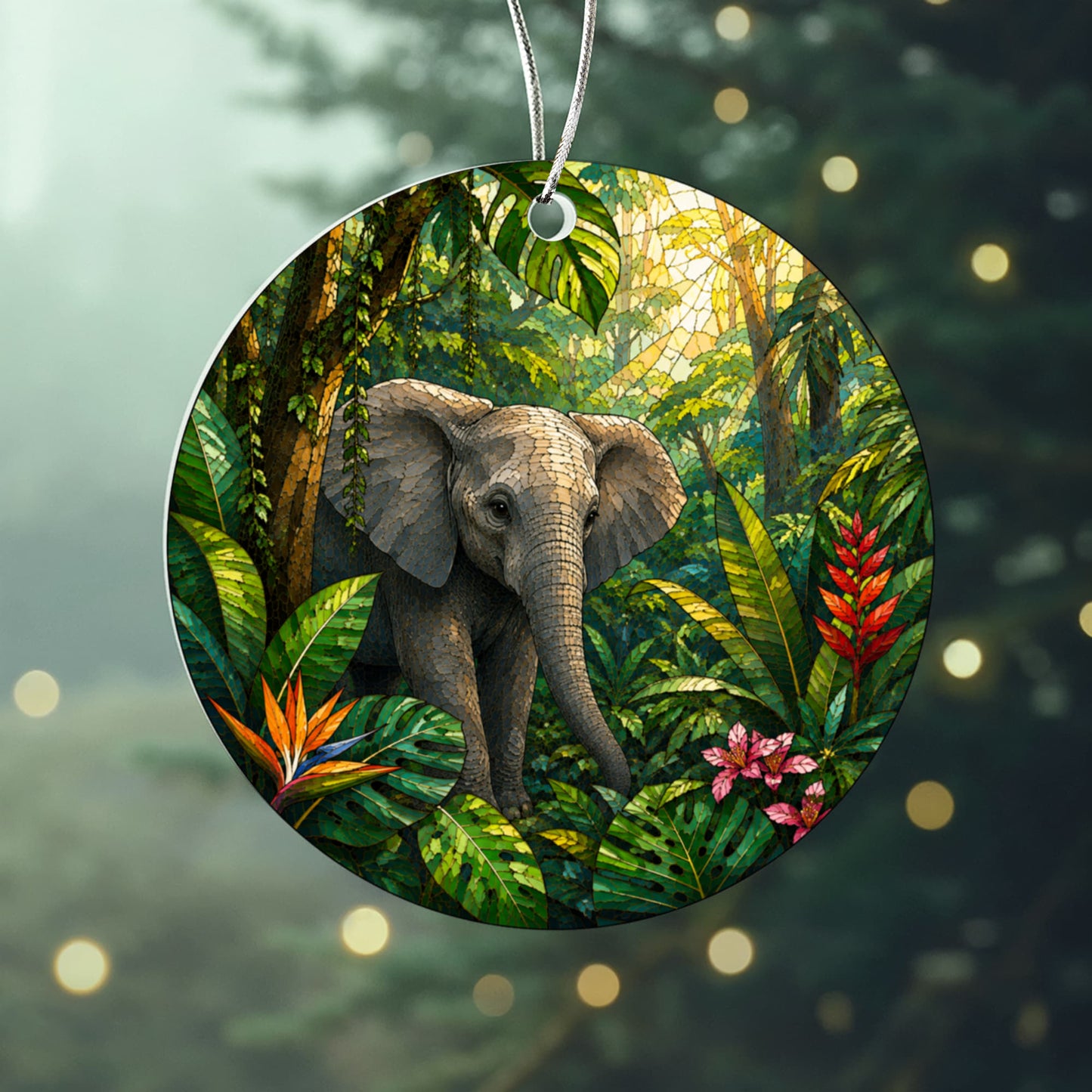 Jungle Animals Christmas Ornament