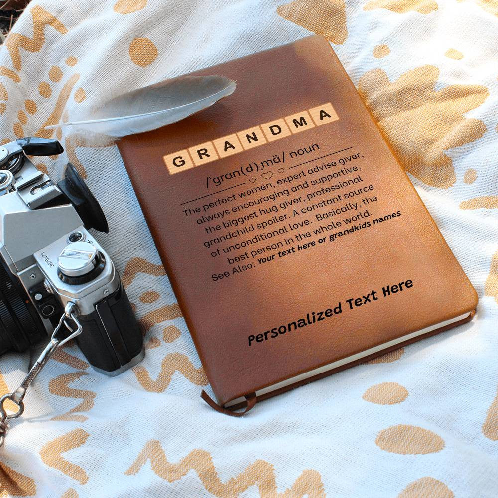 Grandma Definition Noun Personalized Keepsake Journal-[Heartfelt Family Gift]