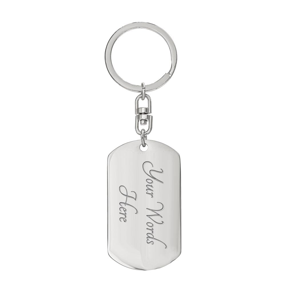 Engraved Puerto Rico Flag Latin American Culture Dog Tag Necklace or Keychain