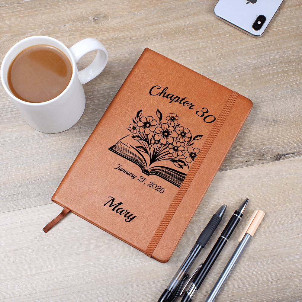 Chapter 30 Vegan Leather Birthday Journal