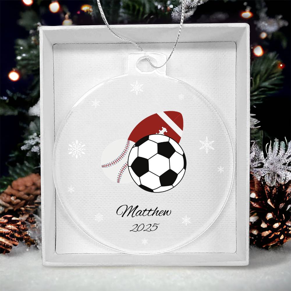 Sports Christmas Tree Ornament