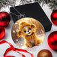 Cute Puppy Acrylic Christmas Ornament-[Heartfelt Family Gift]