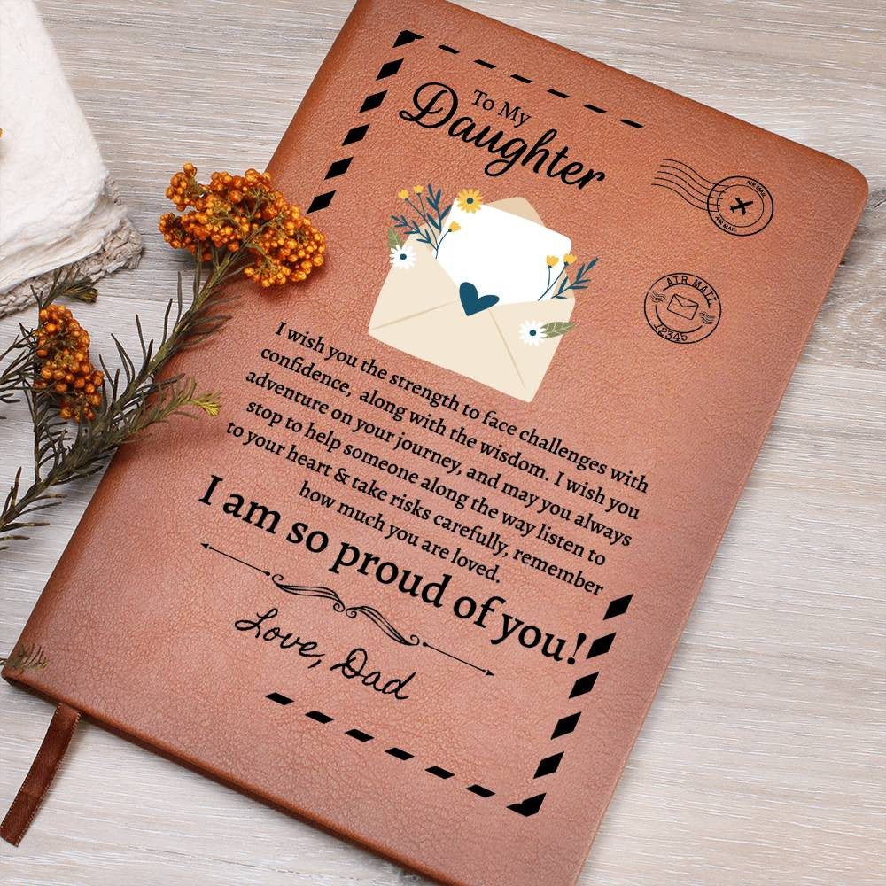 To My Daughter Journal from Mom Or Dad-[Heartfelt Family Gift]
