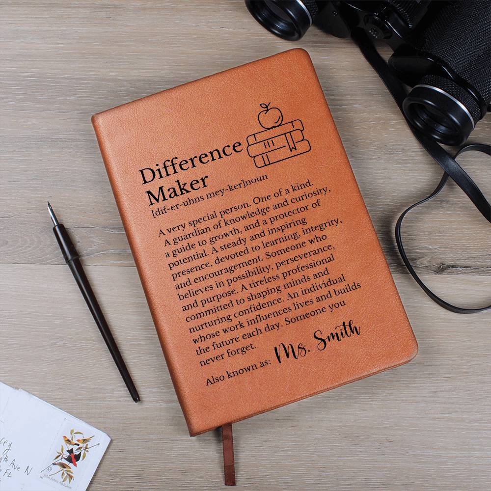 Personalized Difference Maker Journal for Teacher