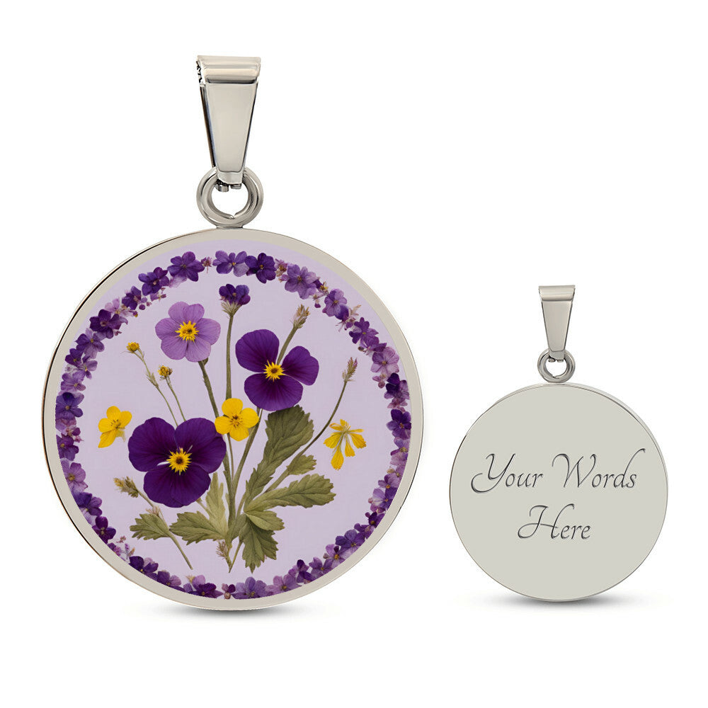 February Birth Flowers Violet Primrose-[Heartfelt Family Gift]