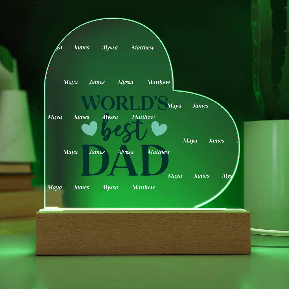 Acrylic Heart Plaque-[Heartfelt Family Gift]