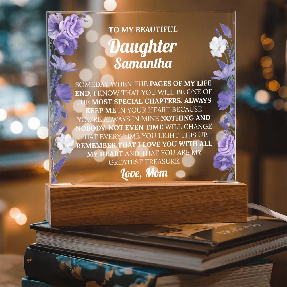 Personalized Daughter Acrylic Plaque