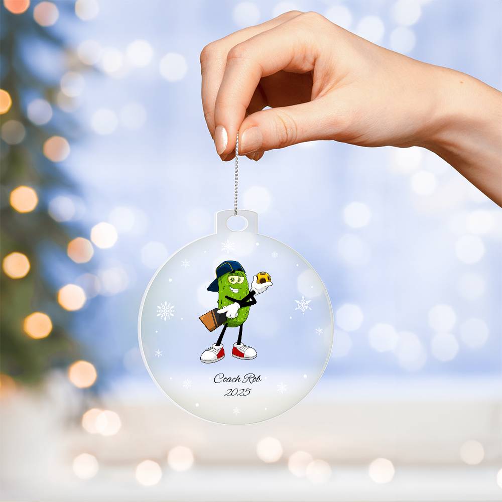 Pickleball Ref Christmas Ornament