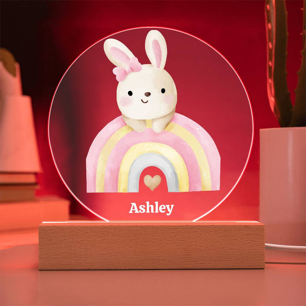 Rainbow and Bunny Night Light-[Heartfelt Family Gift]