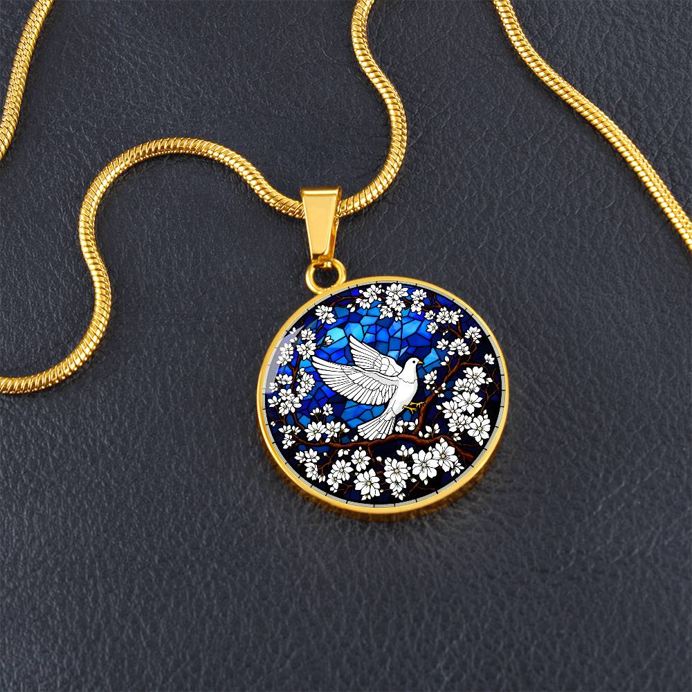 Personalized Dove Pendant Necklace