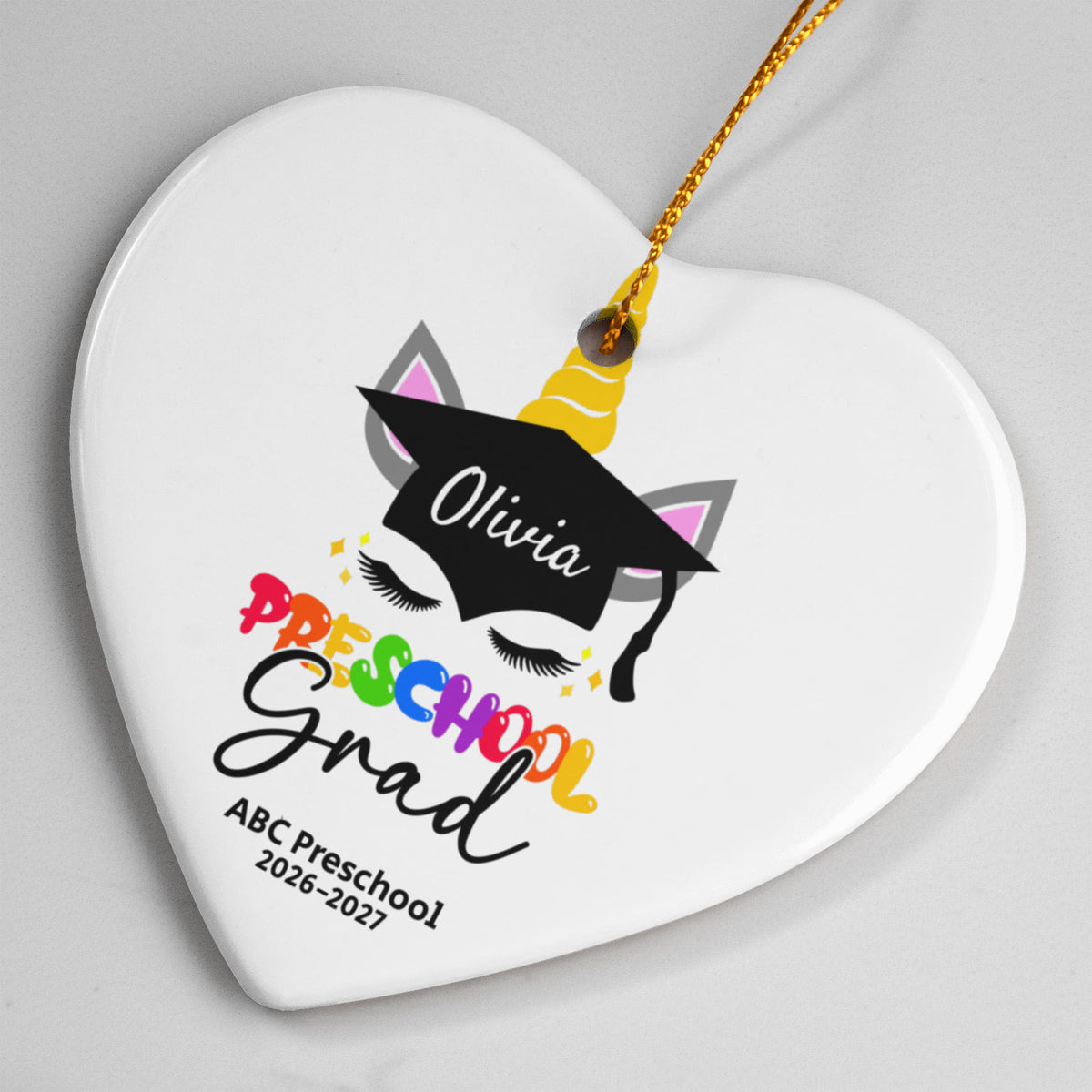 Personalized PreSchool Ornament Gift For Kids
