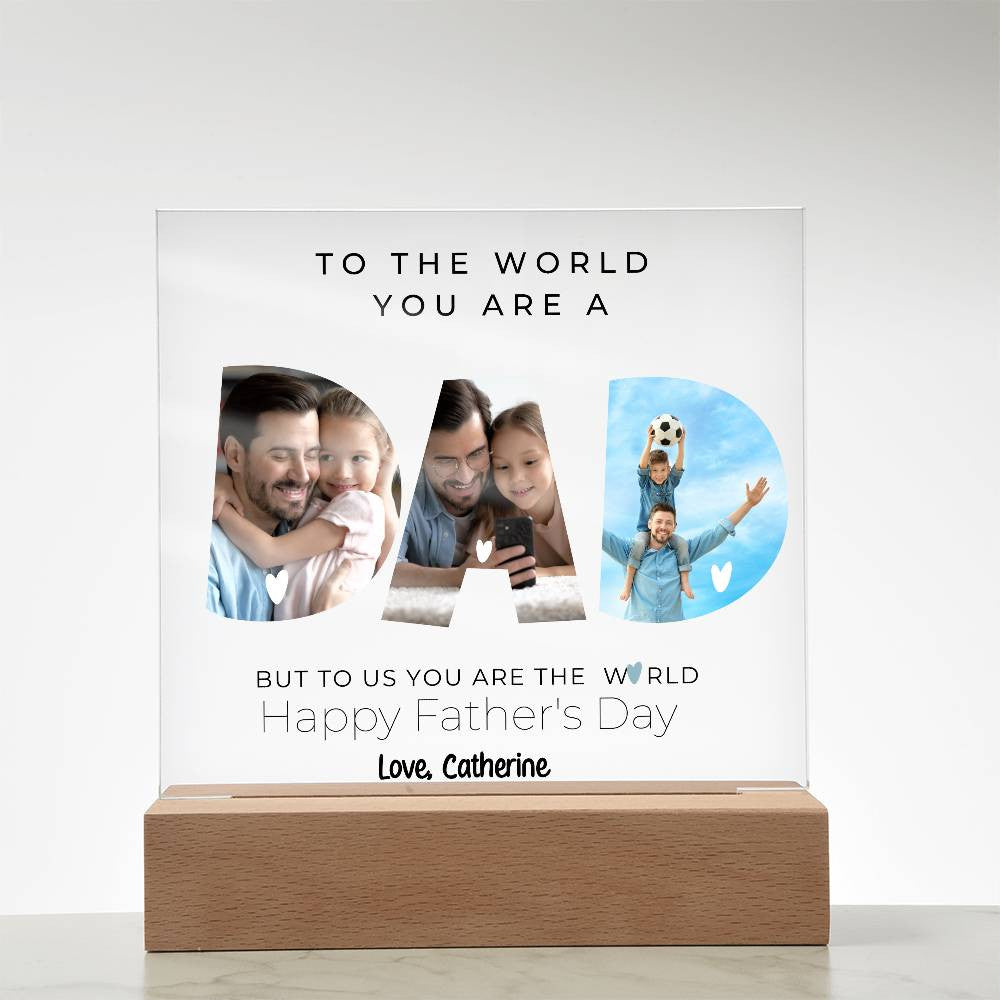 Dad Photo Plaque-[Heartfelt Family Gift]