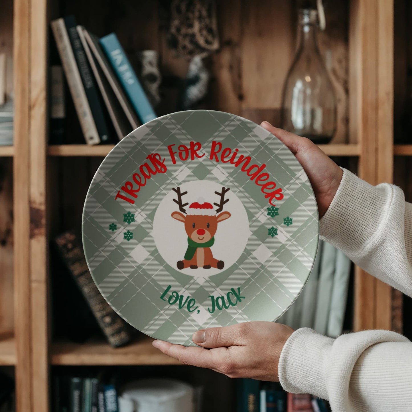Cookies For Santa Personalized Plate