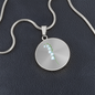 May Birth Flower Lily of the Valley Engraved Necklace-[Heartfelt Family Gift]