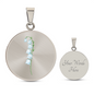 May Birth Flower Lily of the Valley Engraved Necklace-[Heartfelt Family Gift]