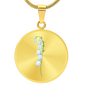 May Birth Flower Lily of the Valley Engraved Necklace-[Heartfelt Family Gift]