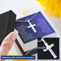 Engraved Cross Necklace for Grandson-[Heartfelt Family Gift]