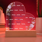 We Love You Mom Acrylic Heart with Kids Names-[Heartfelt Family Gift]