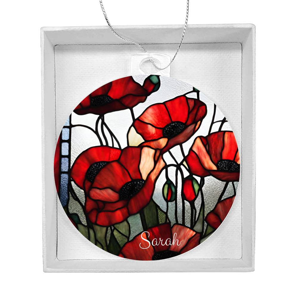 Poppies Ornament-[Heartfelt Family Gift]