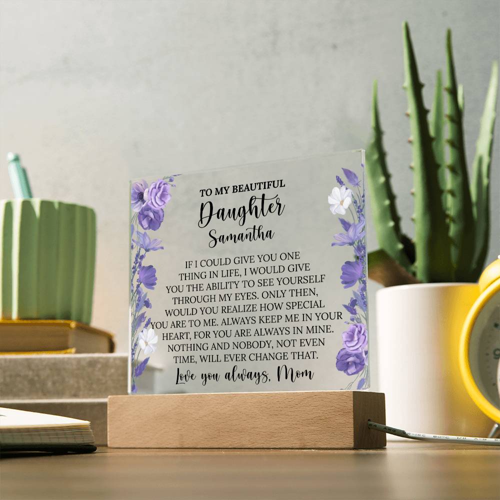 Personalized Daughter Acrylic Plaque