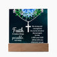 Faith Makes Things PossibleReligious Plaque & Cross Gift Set-[Heartfelt Family Gift]