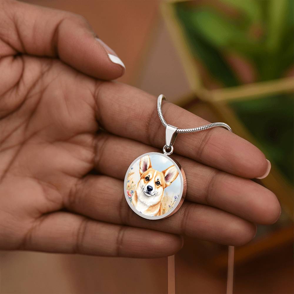 Corgi Dog Pendant Necklace