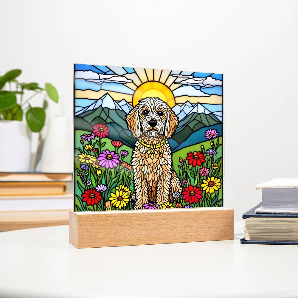 Labradoodle Lighted Plaque