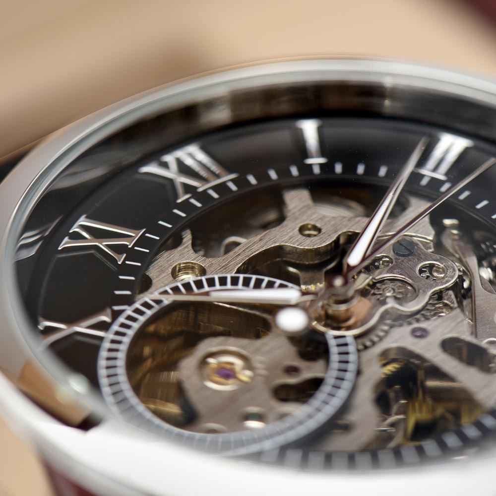 Personalized Retirement Men's Mechanical Watch with LED Gift Box