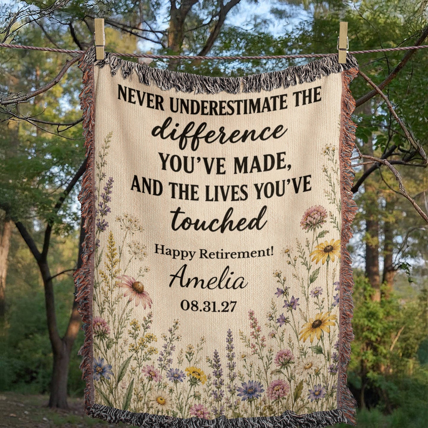 Difference Maker Woven Blanket