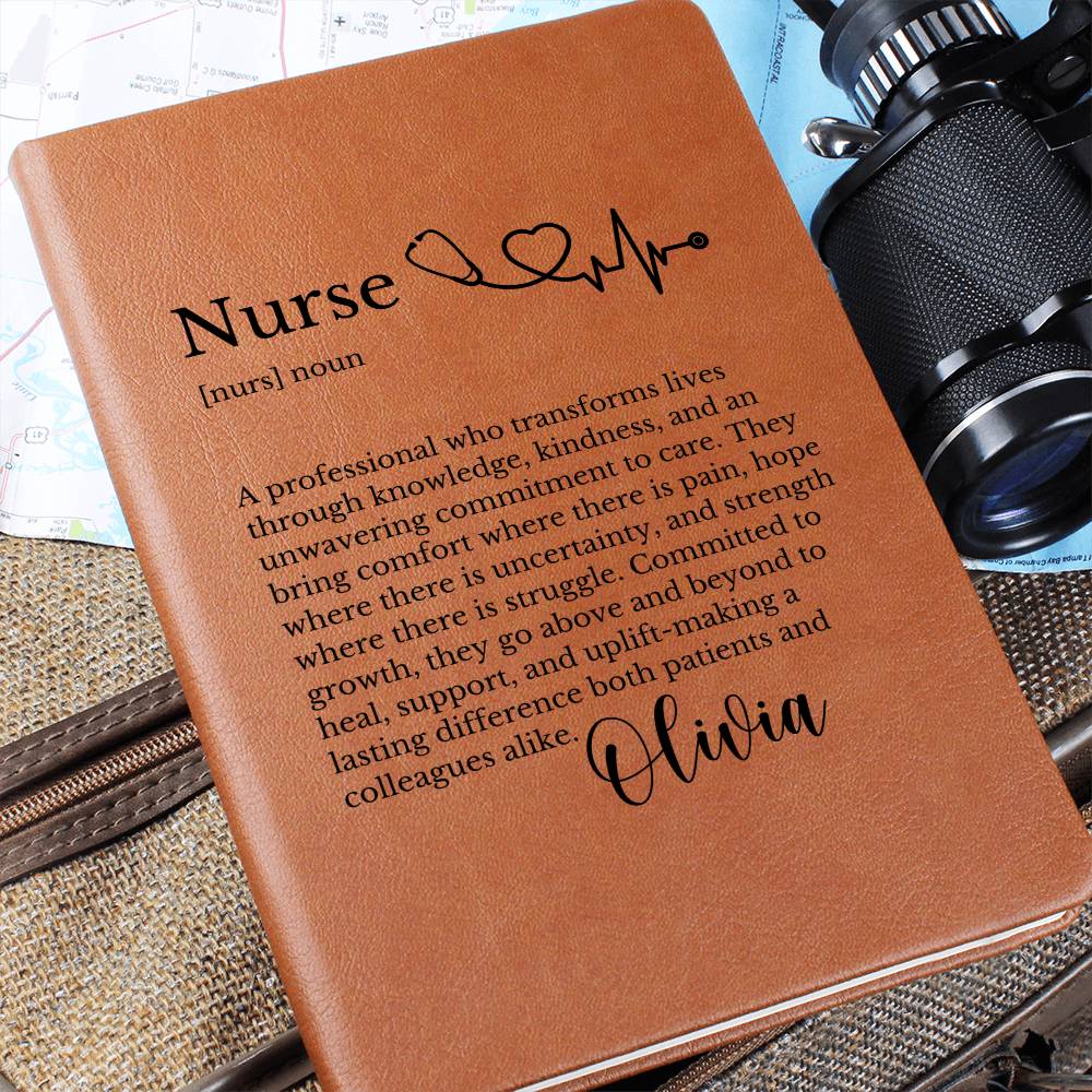 Nurse Definition Journal Gift for Healthcare Worker