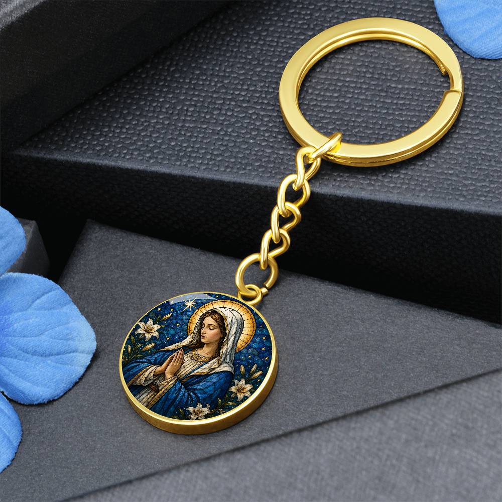 Personalized Virgin Mary Necklace