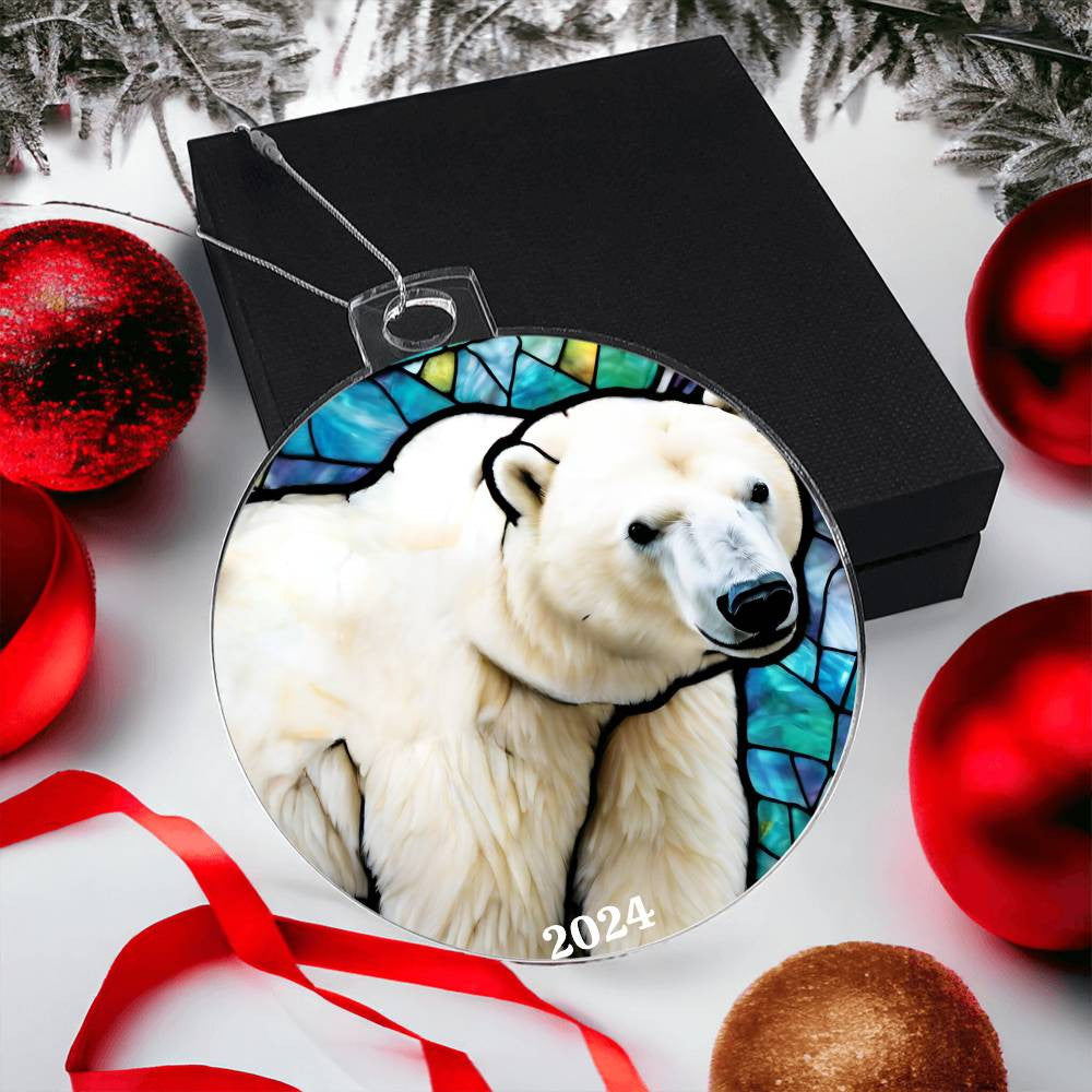 Polar Bear Christmas Ornament-[Heartfelt Family Gift]