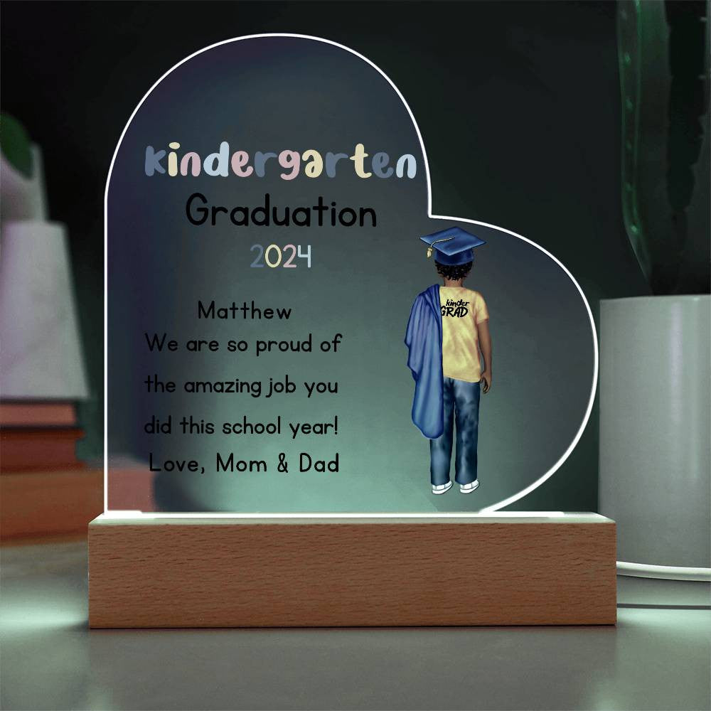 Kindergarten Graduation Plaque-[Heartfelt Family Gift]