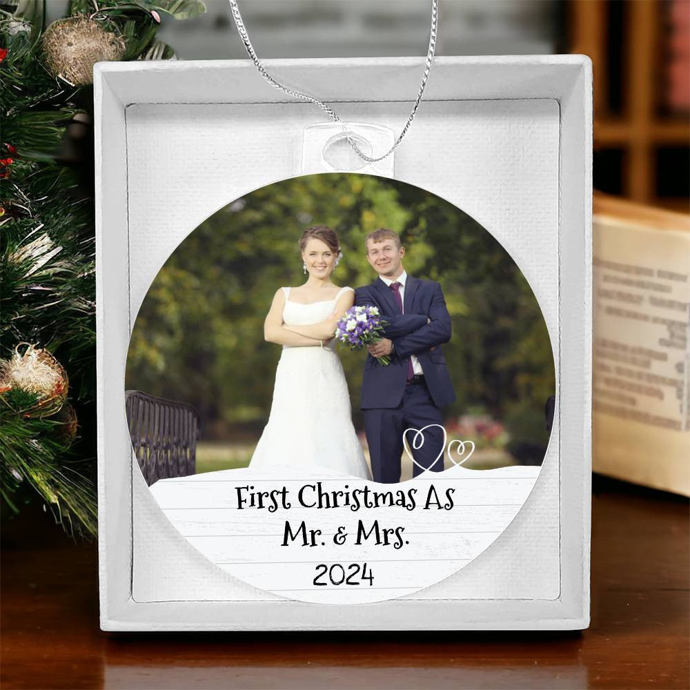 First Christmas as Mr Mrs Married Ornament-[Heartfelt Family Gift]