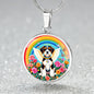 Beagle Dog Engraved Rainbow Bridge Memorial Necklace-[Heartfelt Family Gift]