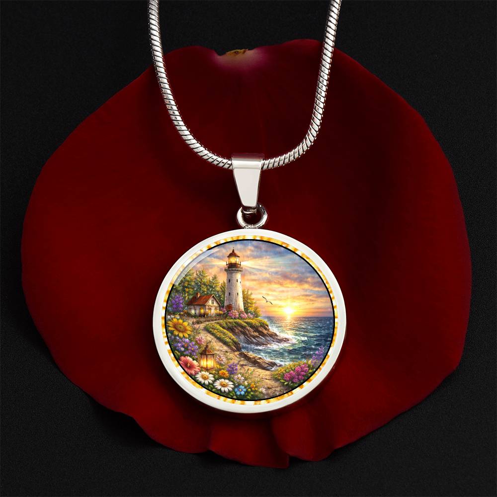 Lighthouse Personalized Engraved Necklace Bracelet or Keychain