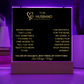 Husband LED Plaque and Cross Necklace Gift Set-[Heartfelt Family Gift]