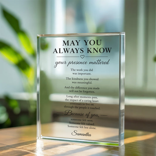 Difference Maker Appreciation Plaque