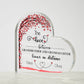 Grandma Granddaughter Distance Heart Plaque-[Heartfelt Family Gift]
