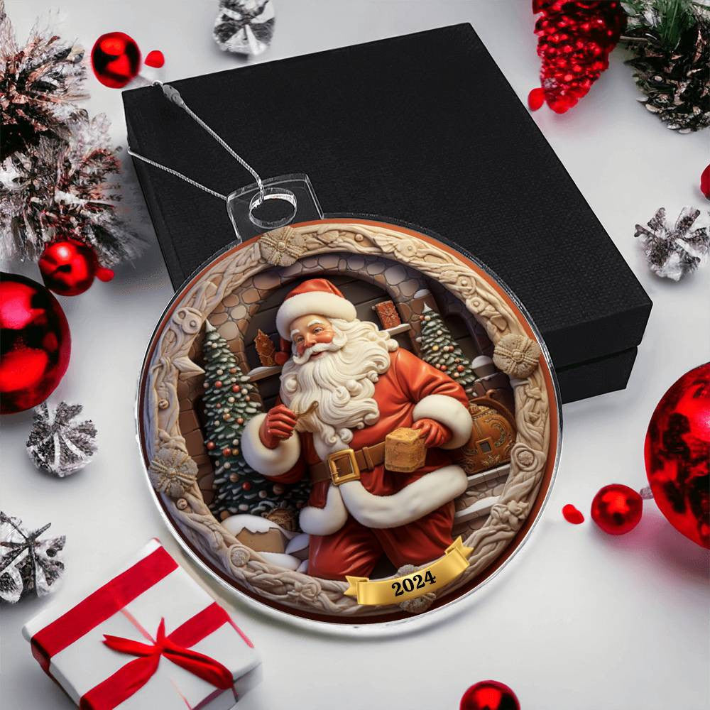 Santa Christmas Ornament-[Heartfelt Family Gift]