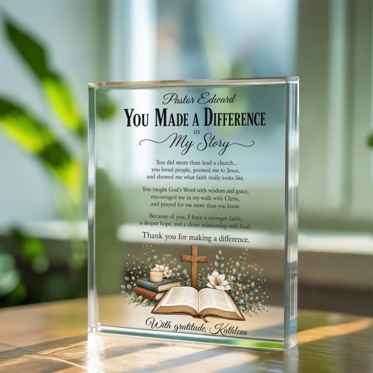 Pastor Thank You Appreciation Gift